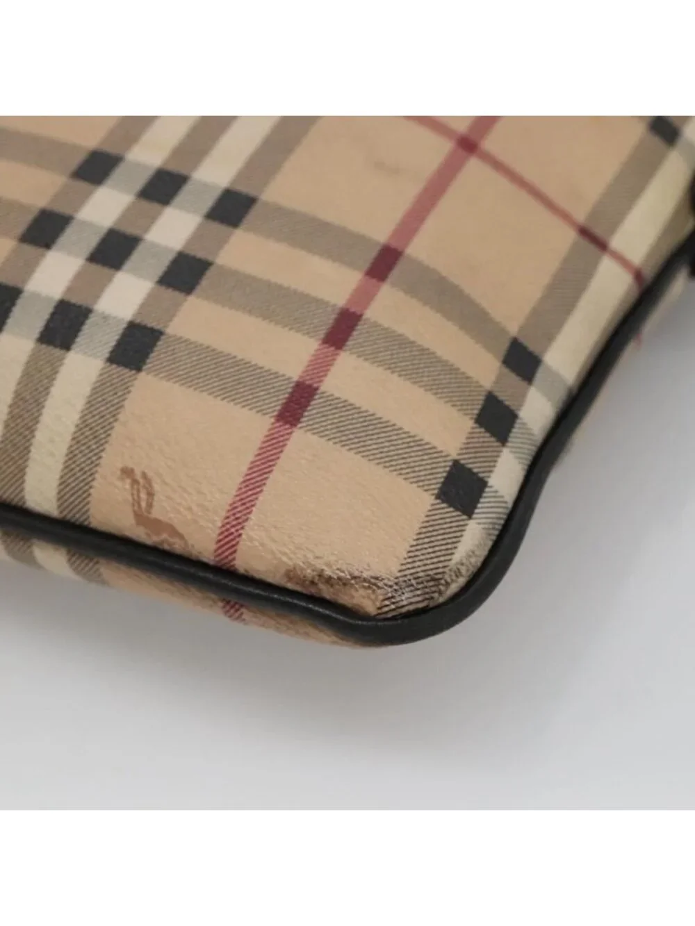 Authentic BURBERRY Nova Check Shoulder Bag PVC Beige - Picture 4 of 16